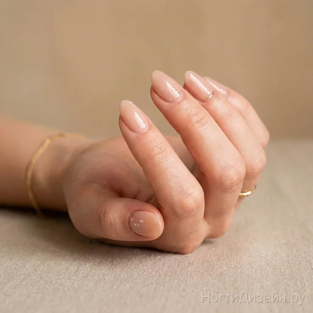 Quiet Luxury Nude nail design