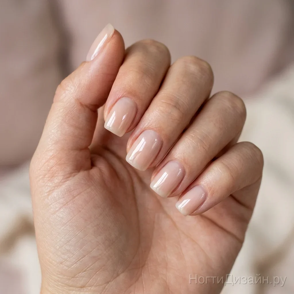 Глянцевые прозрачные мыльные ногти (Soap Nails)